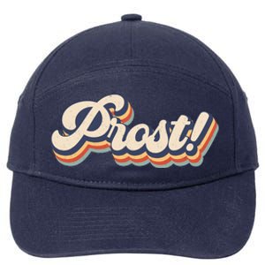 Prost Oktoberfest Retro Groovy 7-Panel Snapback Hat