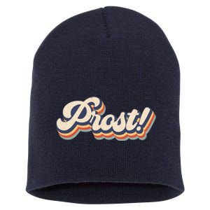 Prost Oktoberfest Retro Groovy Short Acrylic Beanie