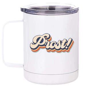 Prost Oktoberfest Retro Groovy 12 oz Stainless Steel Tumbler Cup