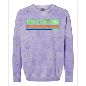 Palestine Ohio Retro Colorblast Crewneck Sweatshirt