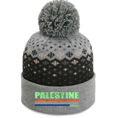 Palestine Ohio Retro The Baniff Cuffed Pom Beanie