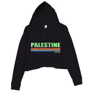 Palestine Ohio Retro Crop Fleece Hoodie