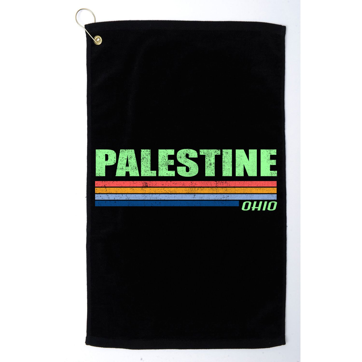 Palestine Ohio Retro Golf Towel