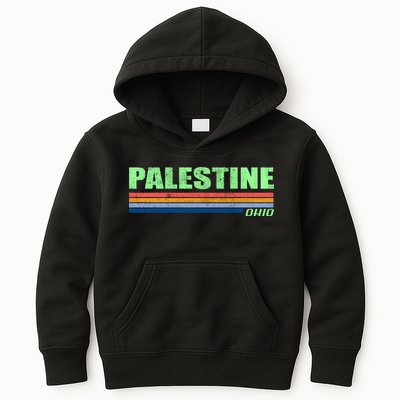 Palestine Ohio Retro Kids Hoodie