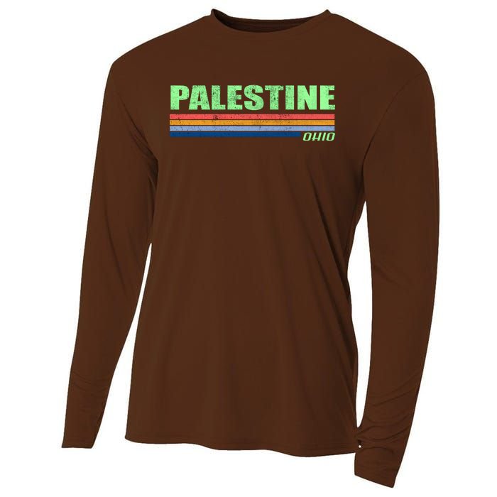 Palestine Ohio Retro Cooling Performance Long Sleeve Crew