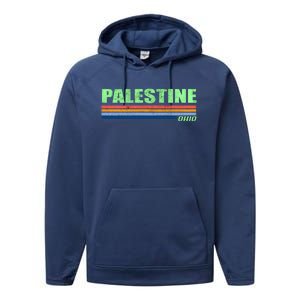 Palestine Ohio Retro Performance Fleece Hoodie