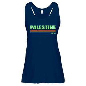 Palestine Ohio Retro Ladies Essential Flowy Tank