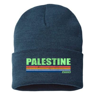 Palestine Ohio Retro Sustainable Knit Beanie