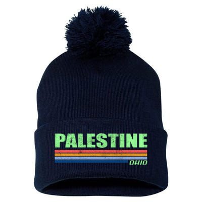 Palestine Ohio Retro Pom Pom 12in Knit Beanie