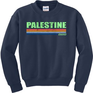 Palestine Ohio Retro Kids Sweatshirt