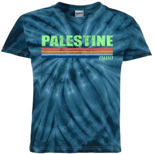 Palestine Ohio Retro Kids Tie-Dye T-Shirt