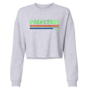 Palestine Ohio Retro Cropped Pullover Crew