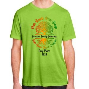 Personalize Our Roots Run Deep Family Reunion Custom Adult ChromaSoft Performance T-Shirt