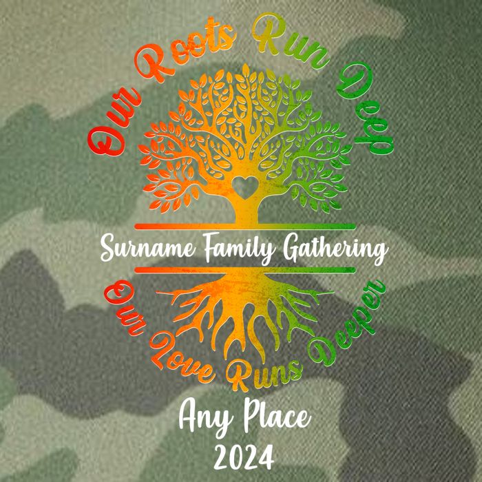 Personalize Our Roots Run Deep Family Reunion Custom Legacy Tie Dye Trucker Hat