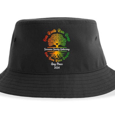 Personalize Our Roots Run Deep Family Reunion Custom Sustainable Bucket Hat