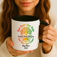Personalize Our Roots Run Deep Family Reunion Custom Mug