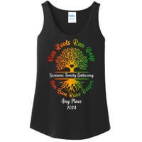 Personalize Our Roots Run Deep Family Reunion Custom Ladies Essential Tank