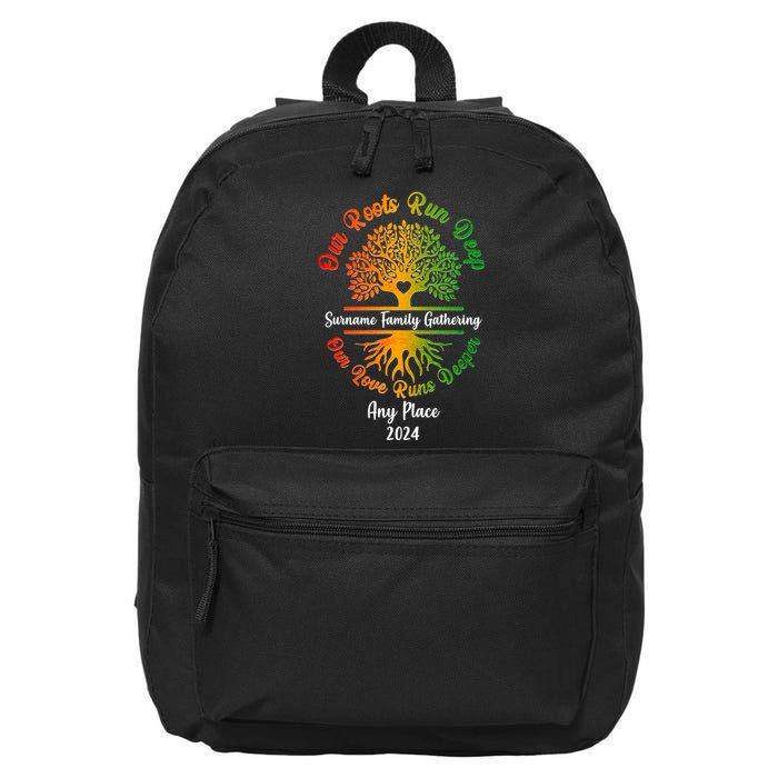 Personalize Our Roots Run Deep Family Reunion Custom 16 in Basic Backpack
