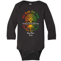 Personalize Our Roots Run Deep Family Reunion Custom Baby Long Sleeve Bodysuit