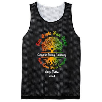 Personalize Our Roots Run Deep Family Reunion Custom Mesh Reversible Basketball Jersey Tank