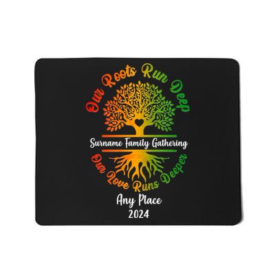 Personalize Our Roots Run Deep Family Reunion Custom Mousepad