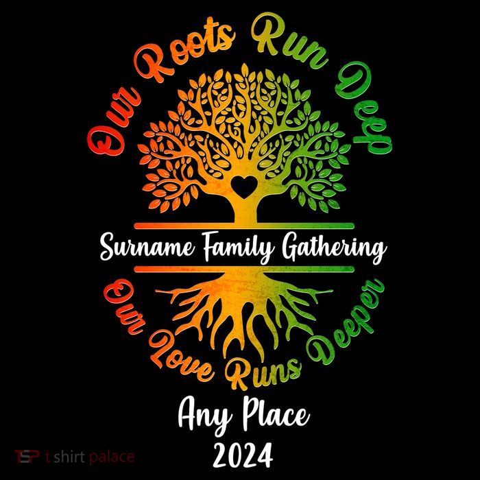 Personalize Our Roots Run Deep Family Reunion Custom Poster