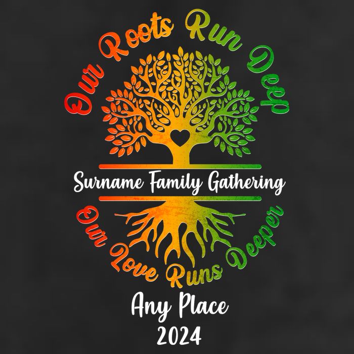 Personalize Our Roots Run Deep Family Reunion Custom 25L Jumbo Tote
