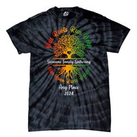 Personalize Our Roots Run Deep Family Reunion Custom Tie-Dye T-Shirt