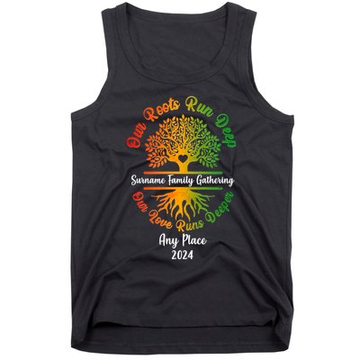 Personalize Our Roots Run Deep Family Reunion Custom Tank Top