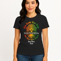 Personalize Our Roots Run Deep Family Reunion Custom Womens T-Shirt