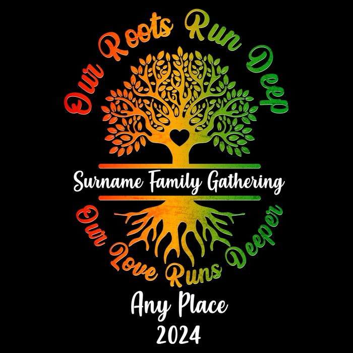 Personalize Our Roots Run Deep Family Reunion Custom Womens T-Shirt
