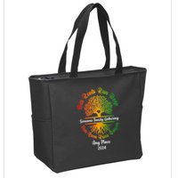 Personalize Our Roots Run Deep Family Reunion Custom Zip Tote Bag