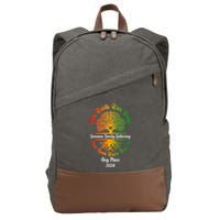 Personalize Our Roots Run Deep Family Reunion Custom Cotton Canvas Backpack