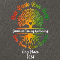 Personalize Our Roots Run Deep Family Reunion Custom Cotton Canvas Backpack