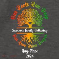 Personalize Our Roots Run Deep Family Reunion Custom Vector Backpack
