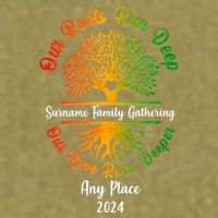 Personalize Our Roots Run Deep Family Reunion Custom Garment-Dyed Women's Muscle Tee