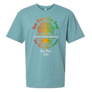 Personalize Our Roots Run Deep Family Reunion Custom Sueded Cloud Jersey T-Shirt