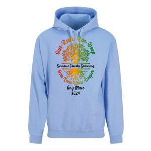 Personalize Our Roots Run Deep Family Reunion Custom Unisex Surf Hoodie