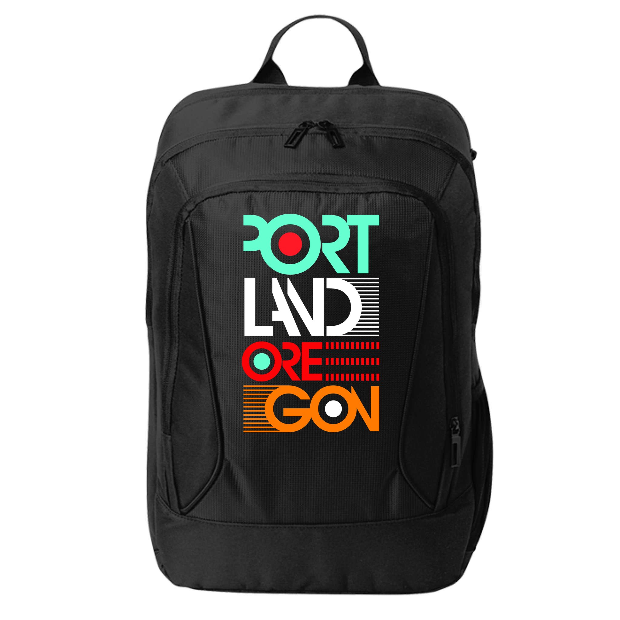 Portland Oregon Retro Typography City Backpack