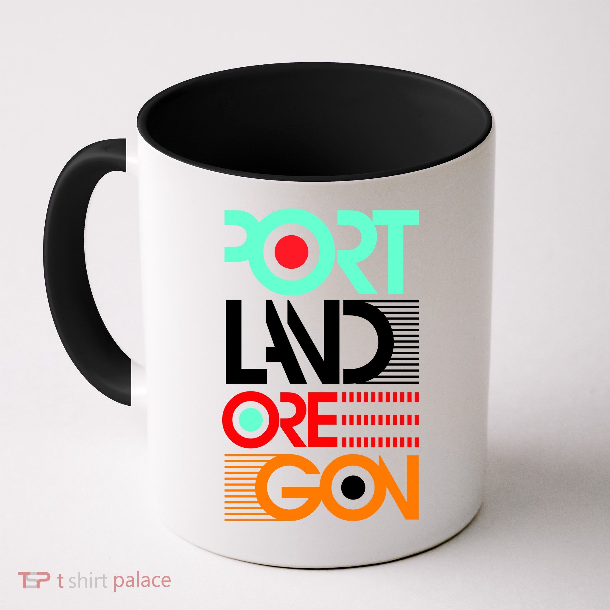 Portland Oregon Retro Typography Coffee Mug