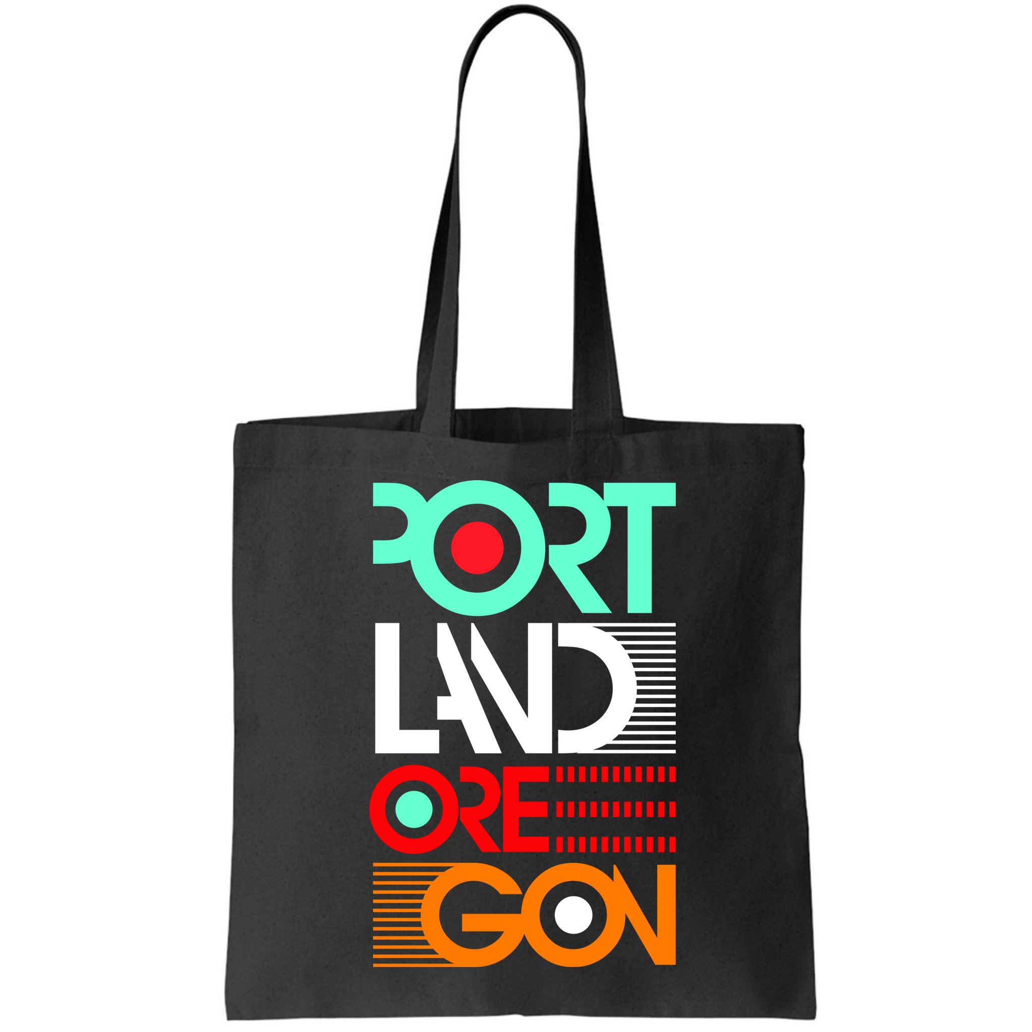 Portland Oregon Retro Typography Bag