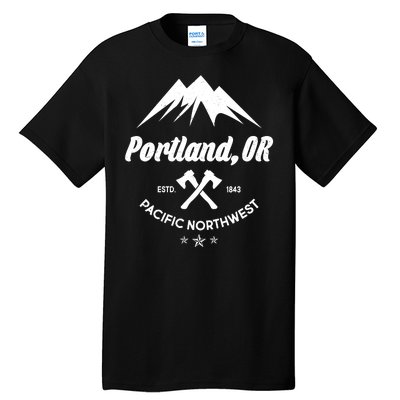 Portland Oregon Estd1843 Pacific Northwest Tall T-Shirt