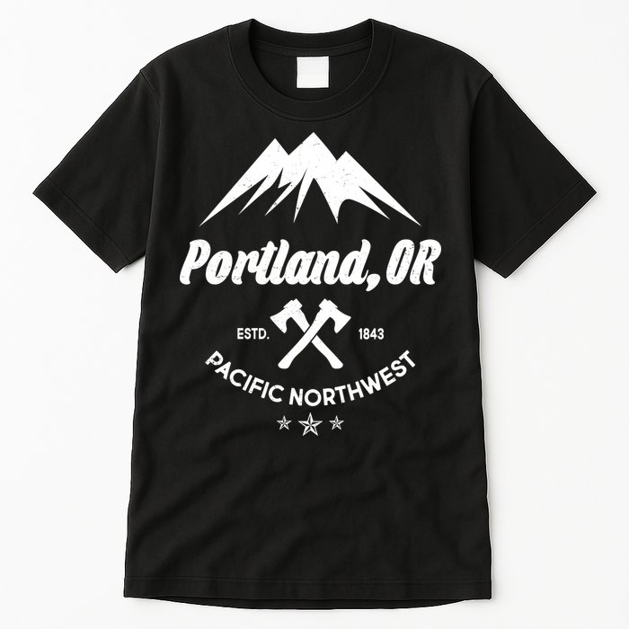 Portland Oregon Estd1843 Pacific Northwest Tall T-Shirt