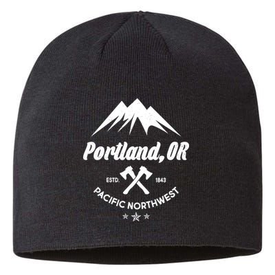 Portland Oregon Estd1843 Pacific Northwest Sustainable Beanie