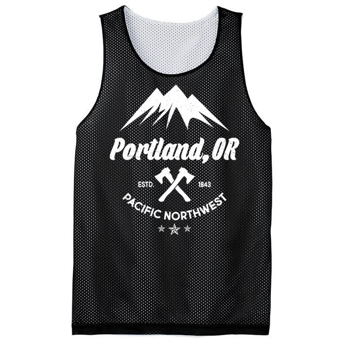 Portland Oregon Estd1843 Pacific Northwest Mesh Reversible Basketball Jersey Tank