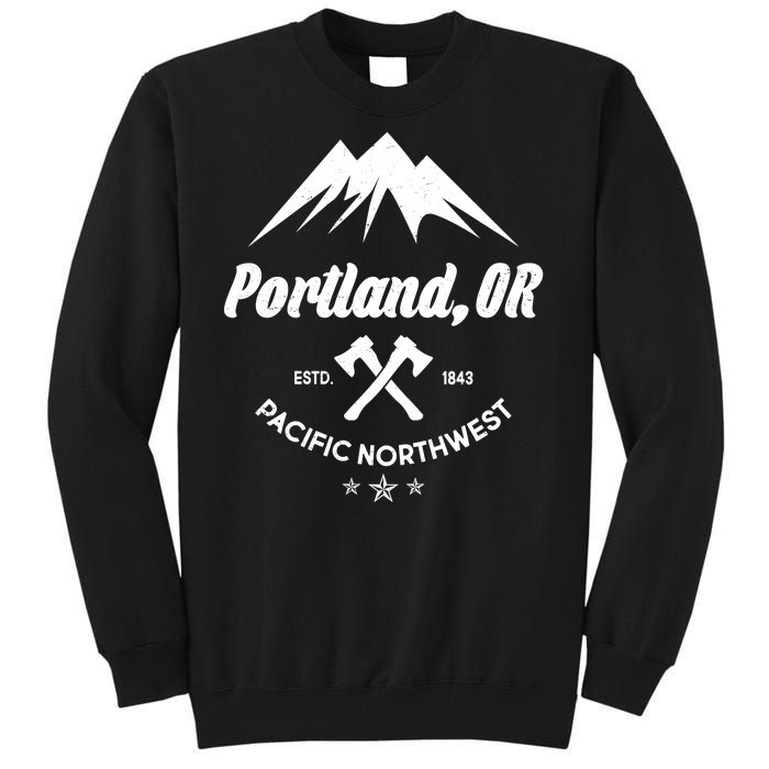 Portland Oregon Estd1843 Pacific Northwest Tall Sweatshirt