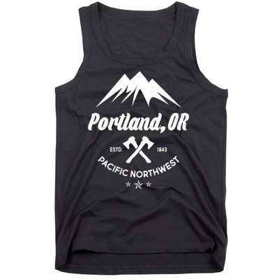 Portland Oregon Estd1843 Pacific Northwest Tank Top