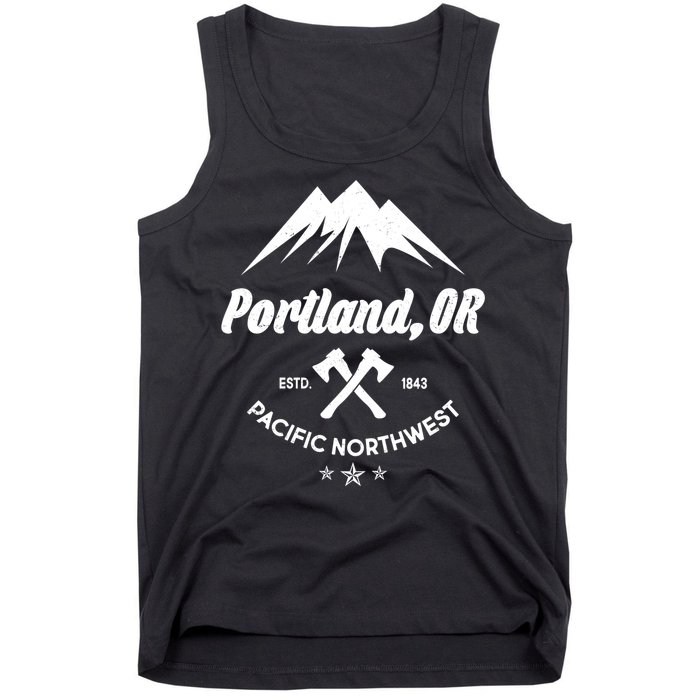 Portland Oregon Estd1843 Pacific Northwest Tank Top