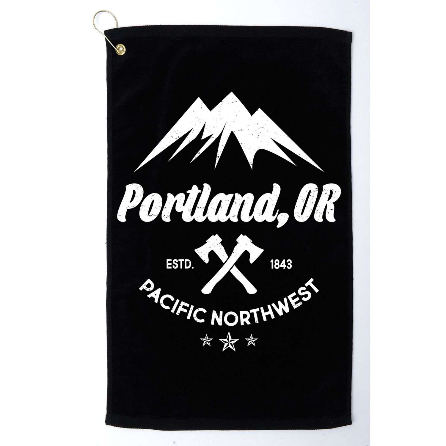 Portland Oregon Estd1843 Pacific Northwest Golf Towel