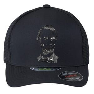 Portrait of Abraham Lincoln Flexfit Unipanel Trucker Cap